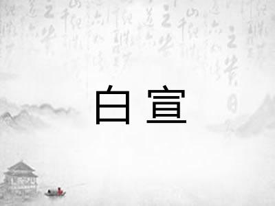 白宣