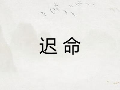 迟命