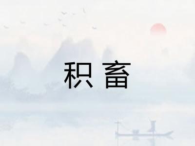积畜