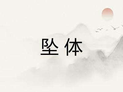 坠体