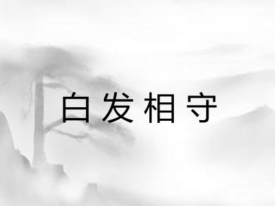 白发相守