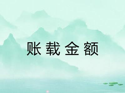 账载金额