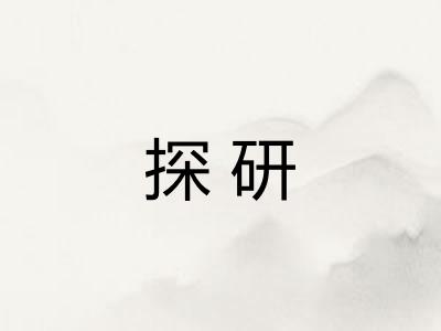 探研