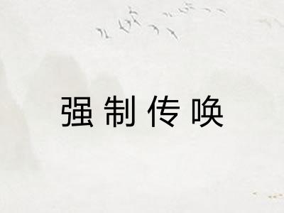 强制传唤