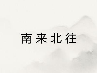 南来北往