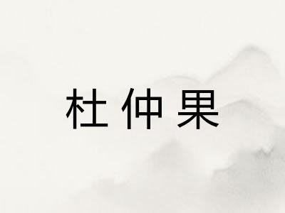 杜仲果