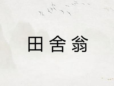田舍翁