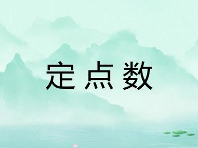 定点数