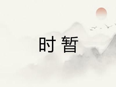 时暂