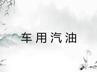 车用汽油