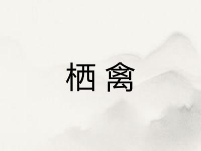 栖禽