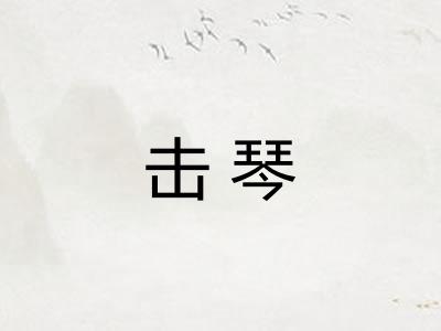 击琴