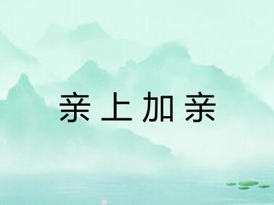 亲上加亲