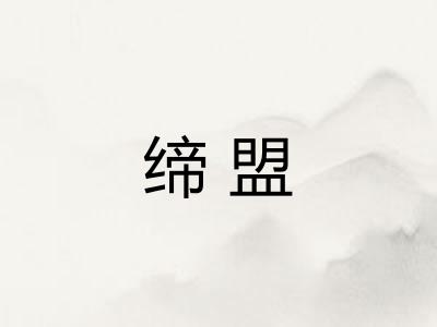 缔盟