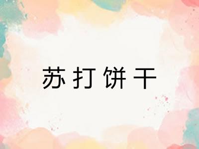 苏打饼干