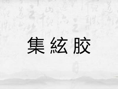 集絃胶