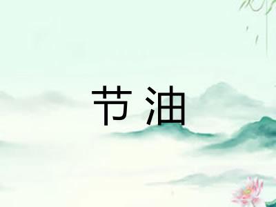 节油