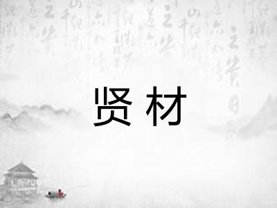 贤材