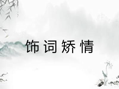 饰词矫情