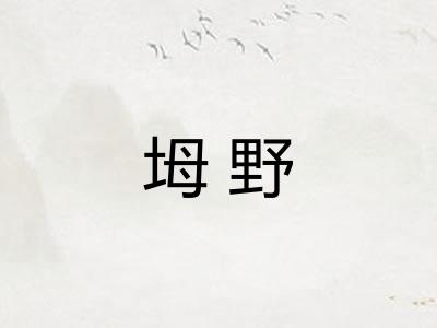 坶野