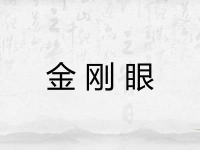 金刚眼
