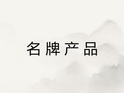 名牌产品