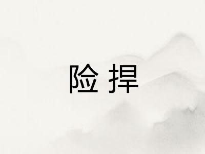 险捍