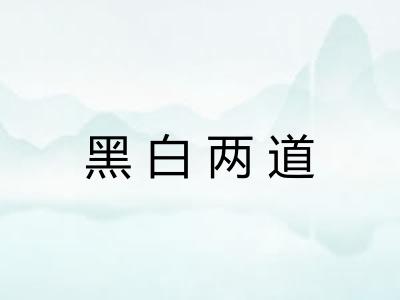黑白两道