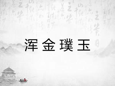 浑金璞玉