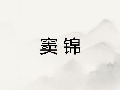 窦锦