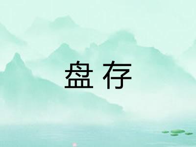 盘存