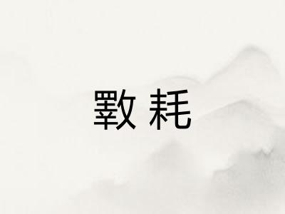 斁耗