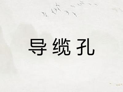 导缆孔