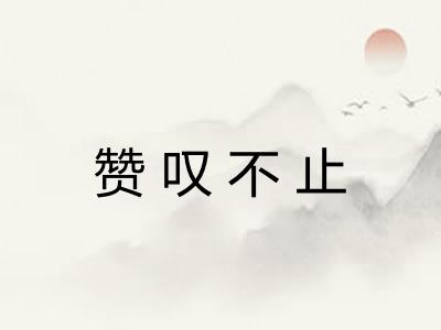 赞叹不止