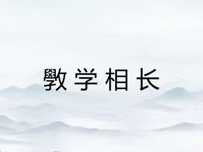 斆学相长