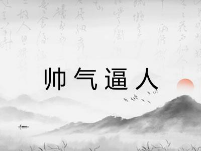帅气逼人