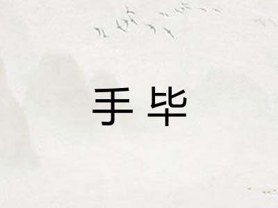 手毕