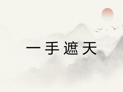 一手遮天