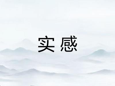 实感