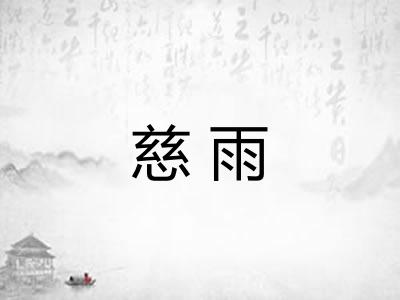 慈雨