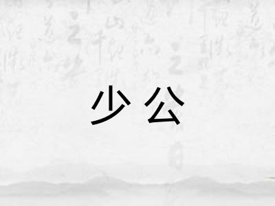 少公
