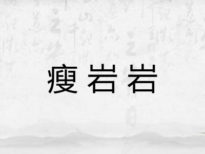 瘦岩岩