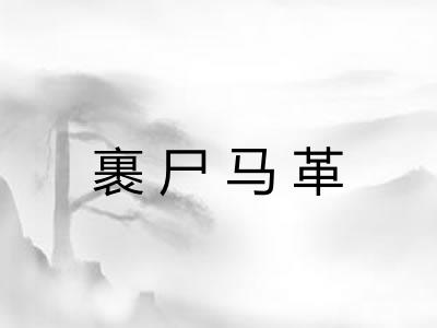 裹尸马革