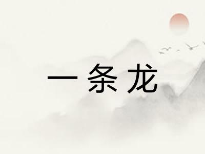 一条龙
