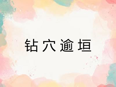 钻穴逾垣