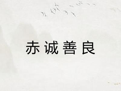 赤诚善良