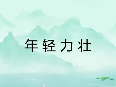 年轻力壮
