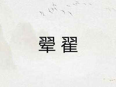 翚翟