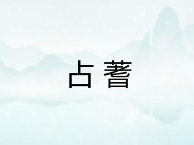 占蓍