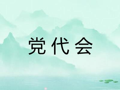 党代会